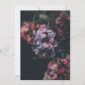 ファンシーフローラシック写真結婚式招待状 招待状 (裏面)