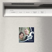 ファンシーフローラネイビカスタマイズー白磁石2x2 マグネット (インサイチュ (食洗機))