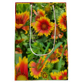 ファンシーフローララッピング紙フラットシートセット3 ミディアムペーパーバッグ (裏面)