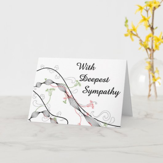 ファンシーフローラ大フォント共感表 カード (黄色い花)