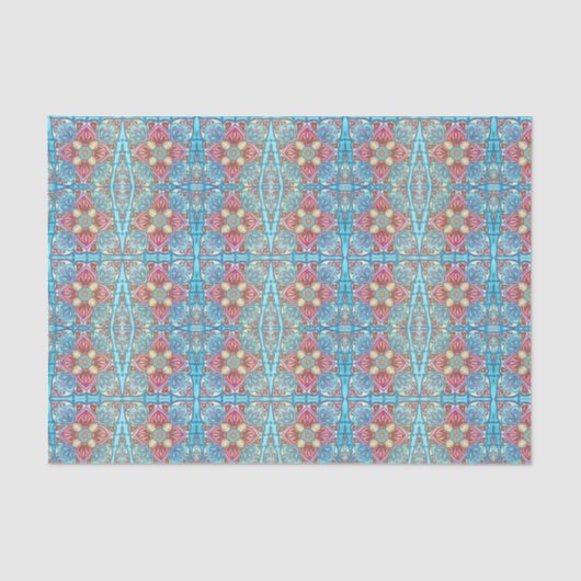 ファンシーフローラ抽象デザイン 薄葉紙 (正面)