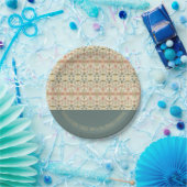 ファンシーフローラ特殊お祝い ペーパープレート (パーティー)