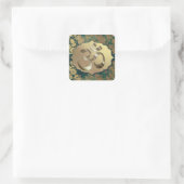 ファンシーフローラ金ゴールド スクエアシール (バッグ)