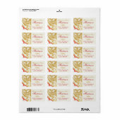 ファンシーフローリズゴールデンインディアンズ結婚ラベーズ ラベル (フルシート)