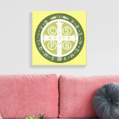 ファンシーベネディクト十字第3緑 キャンバスプリント (インサイチュ (リビング))