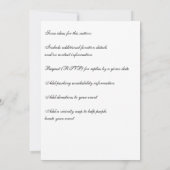 ファンシーモカスタムノグラム招待状 招待状 (裏面)