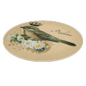 ファンシーモモの王冠パーソナライズされた鳥 カッティングボード (角)