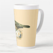 ファンシーモモの王冠 カフェラテマグ (右アングル)