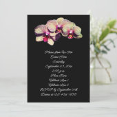 ファンシーランズオンブラックフローラパーティの招待状 招待状 (スタンド正面)