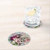 ファンシーワンダーランドホワイトウサギ ペーパーコースター (インサイチュ)