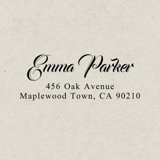 ファンシーヴィンテージスクリプト書道シンプル セルフインキングスタンプ