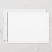 ファンシーヴィンテージ書道の白黒誕生日 招待状 (裏面)