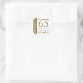 ファンシーヴィンテージ65誕生日 ラウンドシール (バッグ)