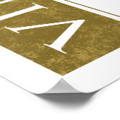 ファンシーヴィンテージ90誕生日 ポスター (角)