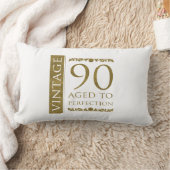 ファンシーヴィンテージ90誕生日 ランバークッション (ブランケット)