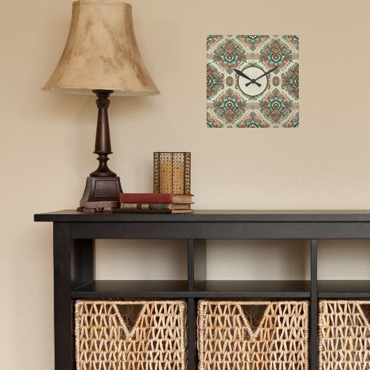 ファンシー伝統的 スクエア壁時計