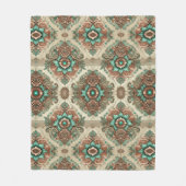 ファンシー伝統的 フリースブランケット (正面)