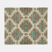 ファンシー伝統的 フリースブランケット (正面(横))