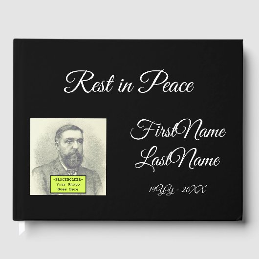 ファンシー尊敬の葬儀/メモリアルのゲストブック ゲストブック (正面)