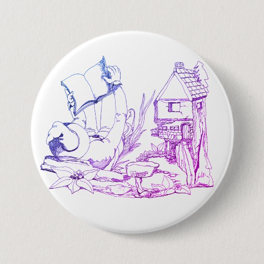 ファンシー小妖精や小人マナーカラー化ラペルシャツ 缶バッジ (正面)