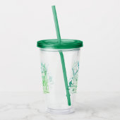 "ファンシー小妖精や小人マナー"カラー印刷 アクリルタンブラー (左)