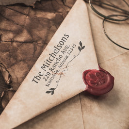 ファンシー差出人住所ゴム印 ラバースタンプ