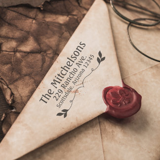 ファンシー差出人住所ゴム印 ラバースタンプ