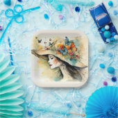 ファンシー帽子紙プレート ペーパープレート (パーティー)