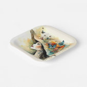 ファンシー帽子紙プレート ペーパープレート (傾斜あり)