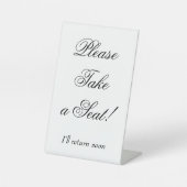 「ファンシー座ってくれ!」 台座サイン (正面)