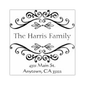 ファンシー旋回フレームパーソナライズされた ラバースタンプ (インプリント)