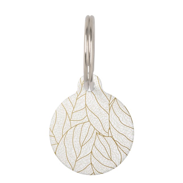 ファンシー模様 ペット　ネームタグ (正面)