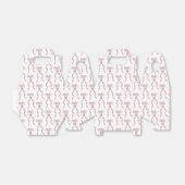 ファンシー水彩ピンク弓パターン フェイバーボックス (折り畳みなし)