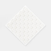 ファンシー水彩白弓パターン スタンダードランチョンナプキン (角)