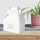 ファンシー水彩白弓パターン フェイバーボックス