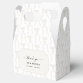 ファンシー水彩白弓パターン フェイバーボックス (オープン)