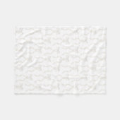 ファンシー水彩白弓パターン フリースブランケット (正面(横))