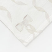 ファンシー水彩白弓パターン フリースブランケット (角)