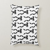 ファンシー水彩黒弓パターン アクセントクッション (裏面(縦))