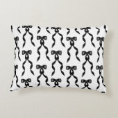 ファンシー水彩黒弓パターン アクセントクッション (裏面)