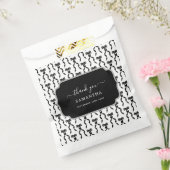 ファンシー水彩黒弓パターン フェイバーバッグ (封をした状態)