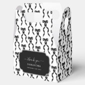 ファンシー水彩黒弓パターン フェイバーボックス (オープン)