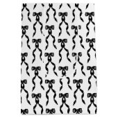 ファンシー水彩黒弓パターン ミディアムペーパーバッグ (裏面)