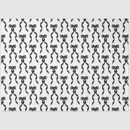 ファンシー水彩黒弓パターン 薄葉紙 (正面)