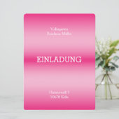 ファンシー淡い色の赤霧招待状 招待状 (スタンド正面)