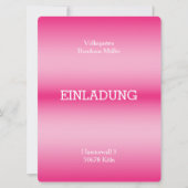 ファンシー淡い色の赤霧招待状 招待状 (正面)