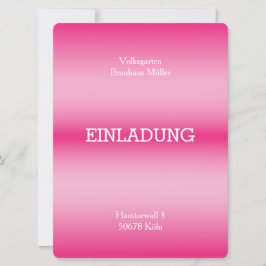 ファンシー淡い色の赤霧招待状 招待状