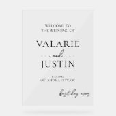 ファンシー澄ん結婚フォント アクリルサイン (正面)