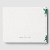 ファンシー熱帯の結婚花 ゲストブック (裏面)