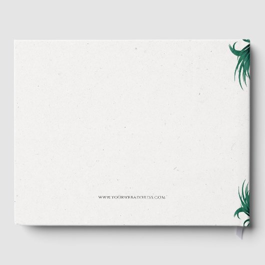 ファンシー熱帯の結婚花 ゲストブック (裏面)